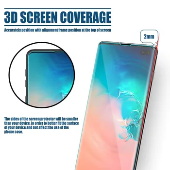 Visą Skystį UV Grūdintas Stiklas Samsung Galaxy S20 Ultra S10 E 5G S9Plus Pilnas draudimas Screen Protector Apie 10 Pastaba plus 9 8 Stiklas