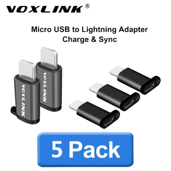 VOXLINK usb žaibas Micro 8 Pin Adapteris Su Key Chain Mokestis Duomenų Sinchronizavimas, 