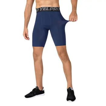 Vyriški profesionalus gimnastikos fitneso šortai su kišenėmis sporto veikia mokymo wicking greitai-džiovinimo elastinga tight šortai