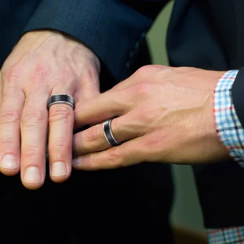 Vyrų Pažadas Suktuko Žiedas Mens Nerūdijančio Plieno 6mm Verpimo Vestuvių Juostoje Atsarginiais Nerimauti, Papuošalai, Sužadėtuvių Žiedas už Jį