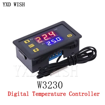 W3230 Skaitmeninis Temperatūros Reguliatorius DC12V 24V AC110V-220V 20A LED Ekranas Termostatas Su Šildymo/Vėsinimo reguliavimo prietaisas