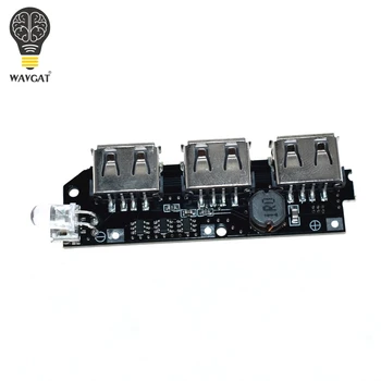 WAVGAT 5V 1A 1.5 2.1 3 USB Power Bank Įkroviklis plokštės Žingsnis Iki Padidinti Modulio 18650 Li-ion Atveju Shell 