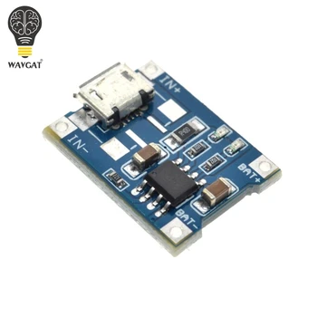 WAVGAT 5V 1A Micro USB 18650 Ličio Baterijos Įkrovimo Valdybos Kroviklio Modulis+Apsauga Dual Funkcijas TP4056