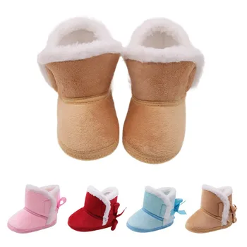WEIXINBUY žiemos kūdikių berniukų, mergaičių batai rusija žiemos kūdikiams šiltas batai Dirbtiniais kailiais mergaičių, kūdikių bateliai Oda berniukas kūdikio batai
