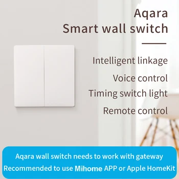 Xiaomi Aqara Smart Sienos Jungiklis, D1 ZigBee Nulinės Linijos Ugnies Vielos Šviesos Sienos Jungiklis, Nuotolinio Valdymo Belaidžio ryšio Raktas Mihome HomekitAPP