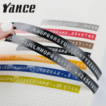 Yance 9mm 12mm 3D Reljefinė Juosta Suderinama Dymo Įspaudas Label Maker PVC etiketės Juostos Motex E101 Label Maker mašina spausdintuvą