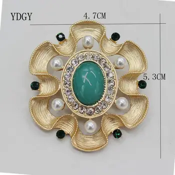 YDGY lydinio Europos ir Amerikos senovinė Baroko tuščiaviduriai perlas žalia dervos Sagė gėlė priedai