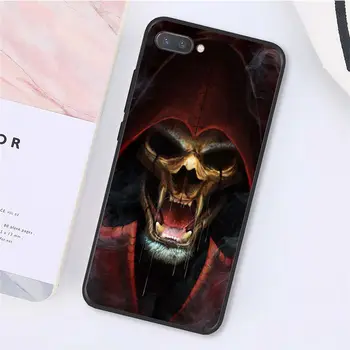 Yinuoda Grim Reaper Kaukolės Skeletas Telefoną Atveju Huawei Honor 8A 8X 9 10 20 Lite 7A 5A 7C 10i 9X pro Žaisti 8C
