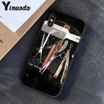 Yinuoda Plaukų Stilistas Žirklės Teptuku jungiklis Naujiena Telefonas Case Cover for iphone SE 2020 m., 5 5Sx 6 7 7plus 8 8Plus X XS MAX XR 10