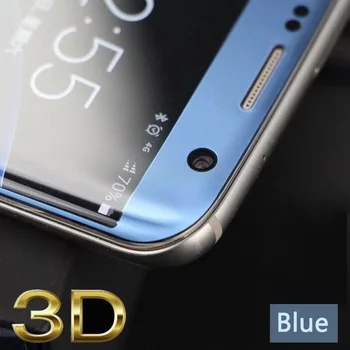 YKSPACE Originalus 5Colors 9H 3D Išlenkti Visiškai Padengti Grūdinto Stiklo Screen Protector For Samsung Galaxy S7 Krašto S8 Plius 8 Pastaba