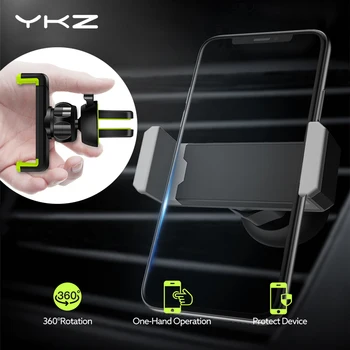 YKZ Automobilinis Telefono Laikiklis iPhone X XS Max 8 7 SE 3.5-6.5