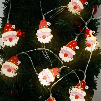 Yra 1,65 m Chrsitmas Dekoro Santa Claus Kalėdų Medžio LED String Šviesos Festivalis Šalis dekoracija namuose Kalėdų Eglutės Ornamentu Garliava