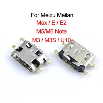 YuXi 2vnt Mikro USB Lizdą Meizu 6T S6 M1 M2 M3 M3S M5 M5S M6 Pastaba U10 U20 E E2 E3 Max X Apmokestinimo Uosto Jungties Lizdas Kištukas
