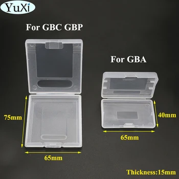 YuXi Balto Plastiko Žaidimo Kortelės Kasetė Atvejais Dėžės Game Boy už GBC GBP Priedai