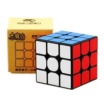 Yuxin Mažai Magija 3x3 Cube Black/Stickerless/baltas Lipdukas Įspūdį Anksti Švietimo Žaislas