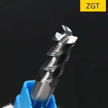 ZGT Aliuminio, Vario, Medžio Pjovimo Endmill HRC50 3 Fleita Cnc Frezavimo Įrankiai Volframo Plieno Malimo Cutter Pabaiga Malūnas 1mm, 2mm 3mm, 4mm