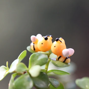 ZOCDOU 1 vnt dervos Mielas animacinių filmų Smulkių gyvūnų Bičių Bičių Miniatiūrinės Statulėlės sodo puošyba Apdailos Amatai