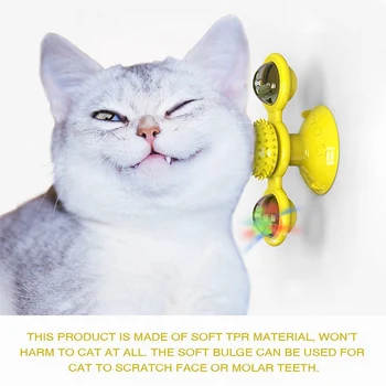 Įdomus Naminių Kačių Žaislai, Sūkurinis Įspūdį Mokymo Patefonu Prekių Vėjo Malūnas Kamuolys Tipo Interaktyvus Kačiukas Žaisti Katę Prekes