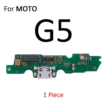 Įkrovimo Lizdas Jungtis Valdybos Dalių Flex Kabelis Su Mikrofonu Mic For Motorola Moto 30 Dėmesį Į Vieną Galia G6 Žaisti G5 E5 Plius