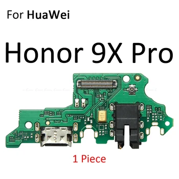 Įkrovimo lizdas Jungtis Valdybos Dalių Flex Kabelis Su Mikrofonu Mic Už HuaWei Honor X10 8S 9C 9X Pro Priemoka