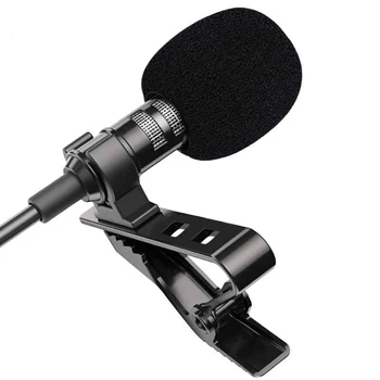 Įvairiakryptė Metalo Mikrofonas (3,5 mm Jack Lavalier prisegamas Mikrofonas Mini Garso Mic Mobiliųjų Telefonų PC Kompiuteris, Nešiojamas kompiuteris