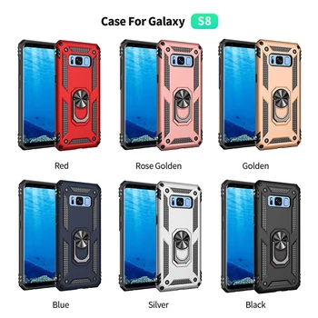 Šarvai atsparus smūgiams Telefono dėklas Samsung Galaxy S20 S10E S10 S9 S8, S7 Pastaba 20 10 9 8 Pro Plus Ultra Lite 5G Automobilio Savininkas Žiedas Dangtelis