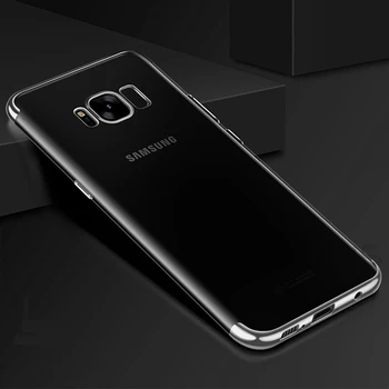 Šarvai Skaidrios TPU Case For Samsung Galaxy S20 Ultra S8 S9 S10 Plius A6 A7 A8 J4 J6 2018 A5 2017 J5 S10 Pastaba 8 9 10 Lite Dangtis
