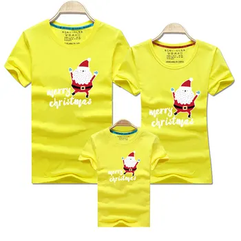 Šeimos Drabužių 2020 Kalėdų Senį Spausdinti Vaikas marškinėliai Mamytė ir Man Drabužius, Mama, Dukra, Tėvas Šeimos Atitikimo Komplektus