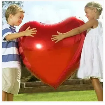 Širdies balionas 75cm Raudona širdies formos oro šalis balionai Valentino Diena vestuvės myli papuošalai santuokos prekių Folija balionai