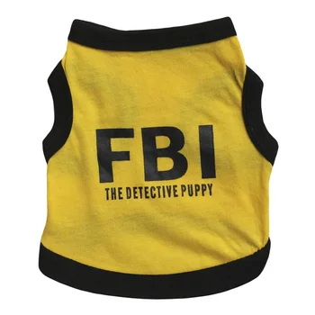 Šuo Dress Up Naminių Reikmenys Teddy Drabužius FTB Raidžių Spausdinti Pavasario Vasaros T-Shirt Pet Liemenė