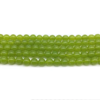Žalia Kvarco Kristalo Akmens Apvalūs Karoliukai 4 6 8 10 12 mm Prarasti Tarpiklis Granulių Papuošalai Priėmimo 