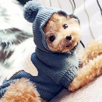 Žiemos Drabužius šunims, mielas šuo megztiniai Katė Drabužius Žvaigždė Megztinis Šuniukas Šuo prancūzų Buldogų Čihuahua Drabužius hondenkleding 25