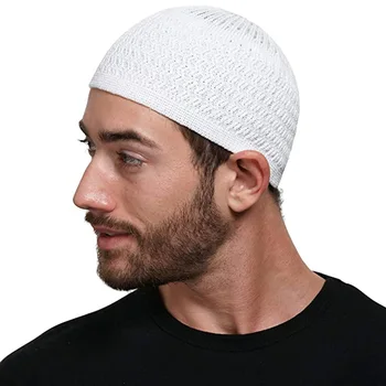 Žiemos Megzti Musulmonų Vyrų Malda Skrybėlės Šiltas Vyrų Beanies Bžūp Islamo Ramadanas Žydų Kippah Homme Skrybėlę Vyrų Wrap Galvos Dangtelis