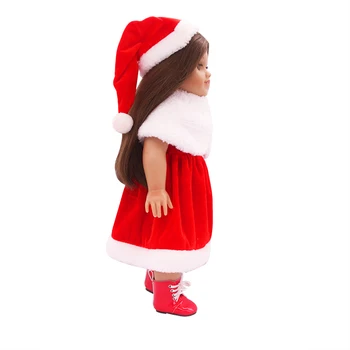Žiemos Mielas Kalėdų Lėlės, Drabužiai, Lėlės Suknelę, 18 colių Amerikos Lėlės Arba 43 cm Lėlės Mūsų Kartos Lėlės Priedai Vaikai dovana