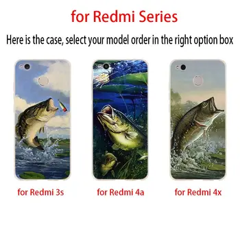 Žvejybos Įrankius, Žuvų Raštuotas Minkštas Atveju Padengti Xiaomi Redmi 9a 8a 7a 6pro 6a Pastaba 9 8 7 6 5 Pro 9s 8T Krepšys