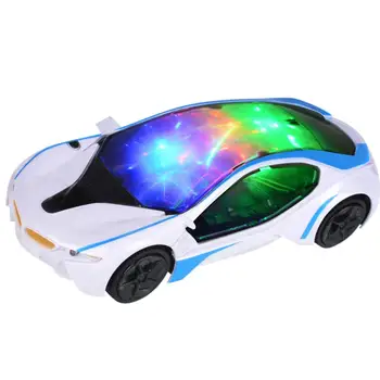 электромобиль 3D Universalus Elektrinis Automobilis Žaislas LED Mirksi Šviesos Muzikos Dainavimo Garso Vaikams, Vaikams, Dovanų Žaislas Automobilis